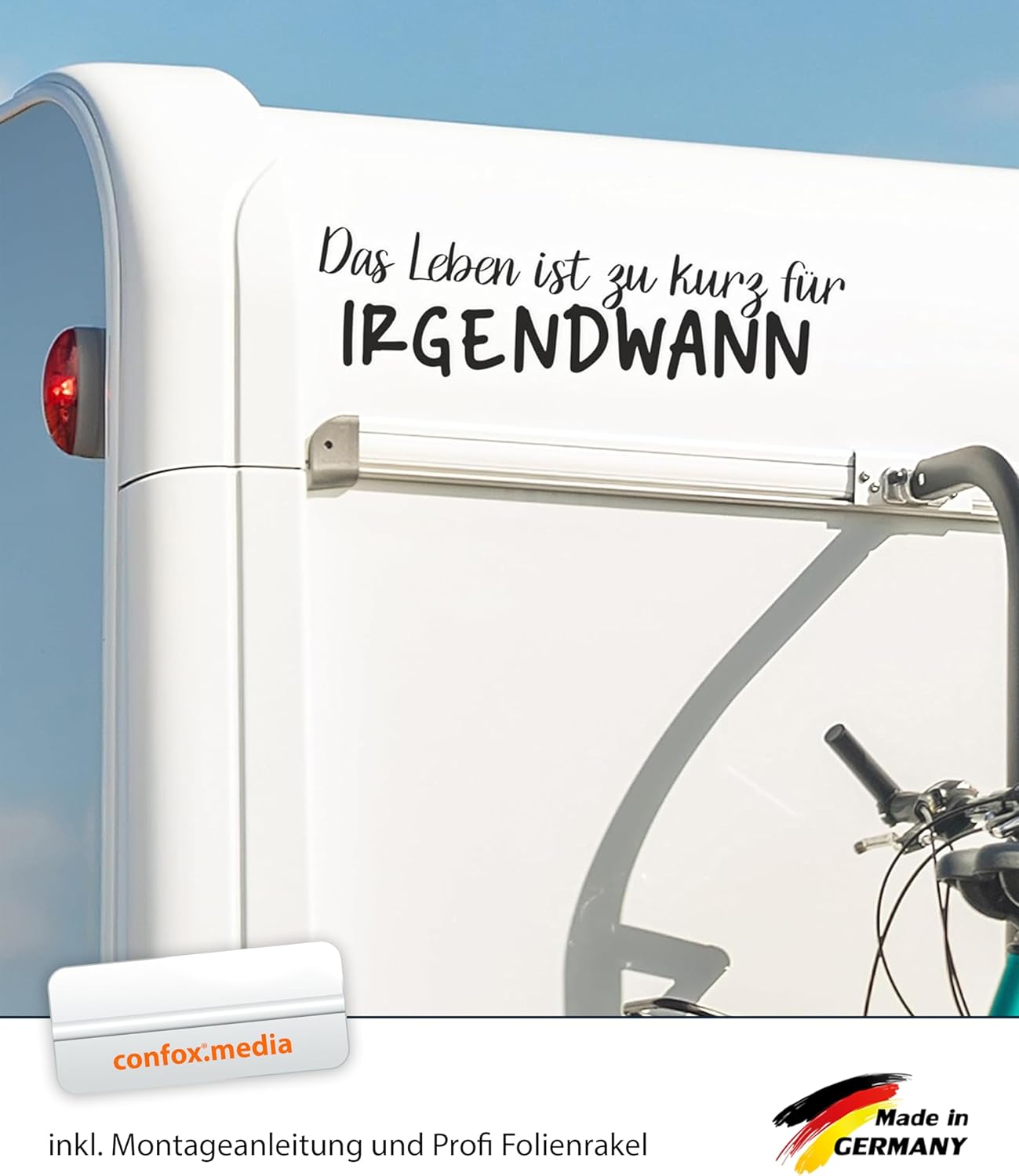 Aufkleber "Das Leben ist zu kurz für irgendwann" – Bild 4