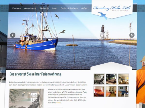 Webdesign – Residenz Hohe Lith