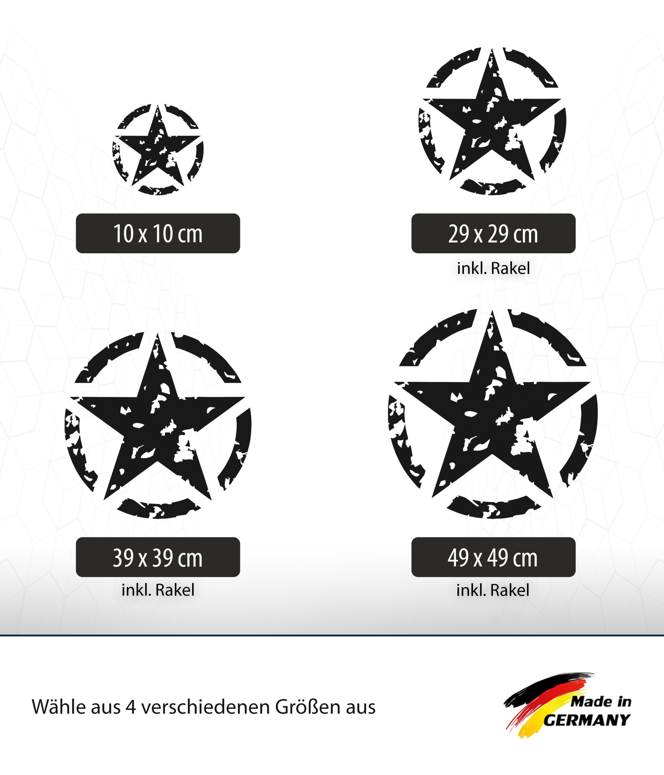 Off Road Army (Militär) Stern Aufkleber/Sticker – Bild 4