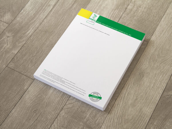 Briefpapier – Design & Druck für HWG