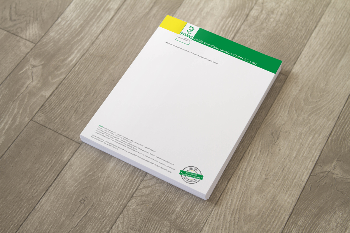 Briefpapier – Design & Druck für HWG