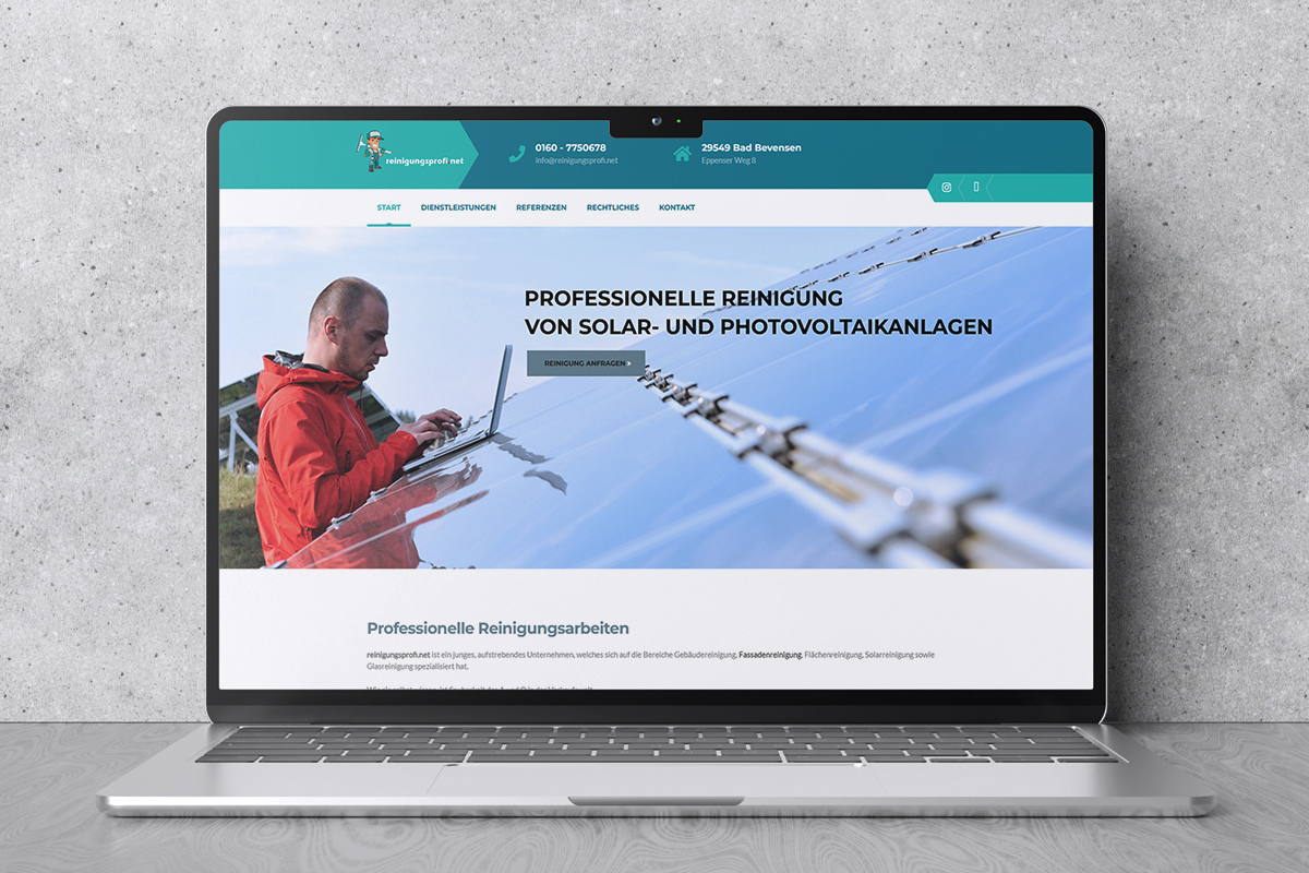 Webdesign für die Reinigungsprofis
